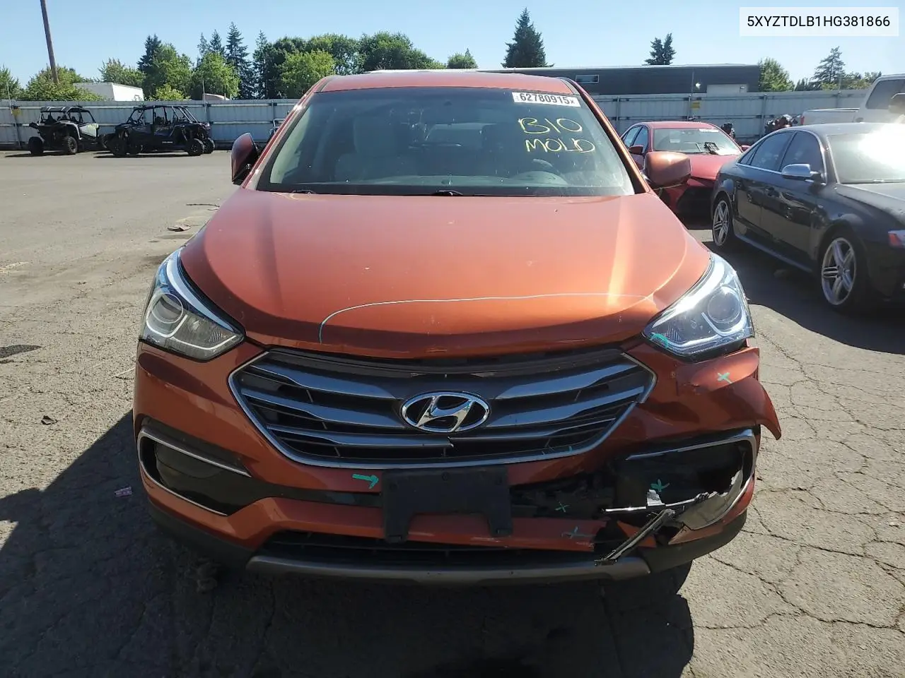 2017 Hyundai Santa Fe Sport VIN: 5XYZTDLB1HG381866 Lot: 62780915