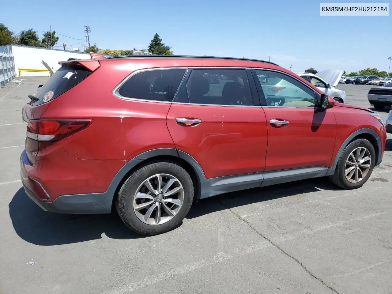 2017 Hyundai Santa Fe Se VIN: KM8SM4HF2HU212184 Lot: 62886465