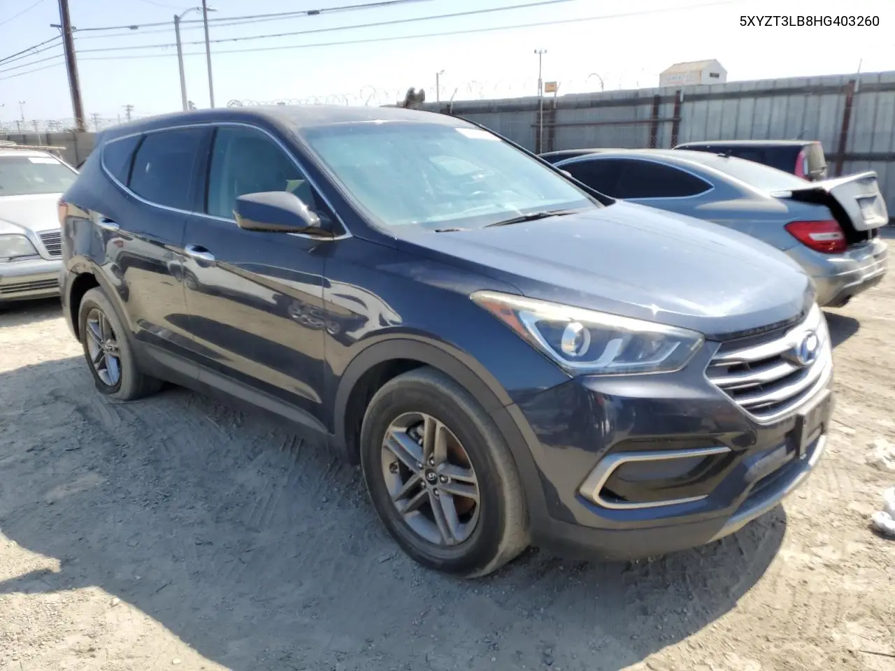 2017 Hyundai Santa Fe Sport VIN: 5XYZT3LB8HG403260 Lot: 62930555