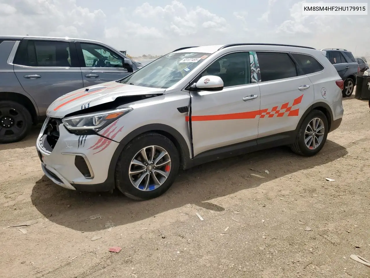 2017 Hyundai Santa Fe Se VIN: KM8SM4HF2HU179915 Lot: 63107485