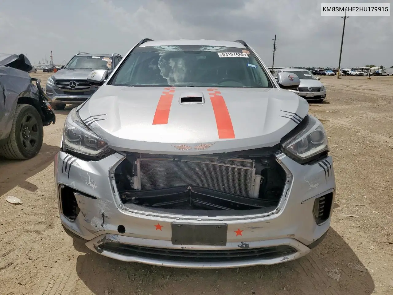2017 Hyundai Santa Fe Se VIN: KM8SM4HF2HU179915 Lot: 63107485