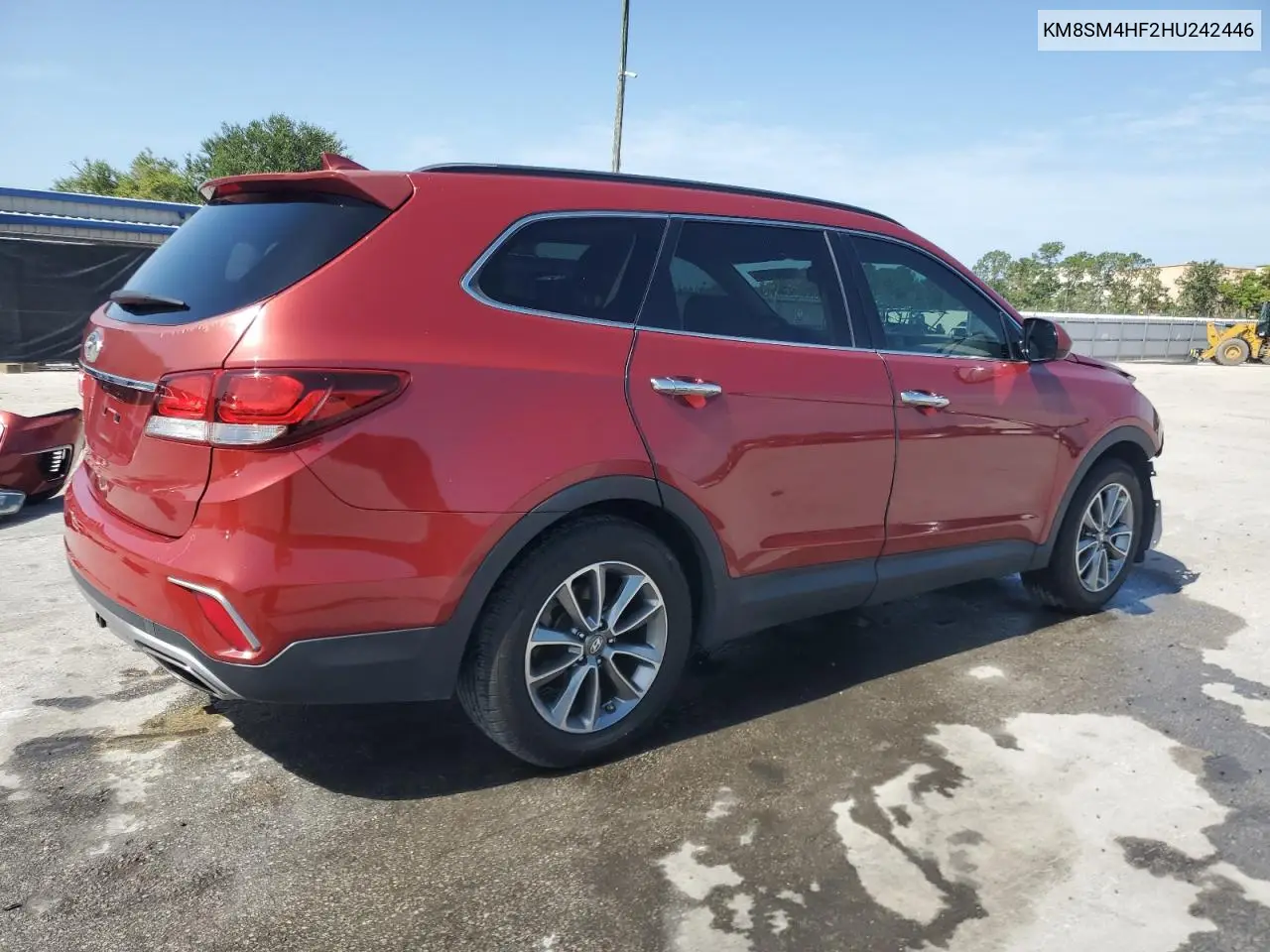 2017 Hyundai Santa Fe Se VIN: KM8SM4HF2HU242446 Lot: 63252685