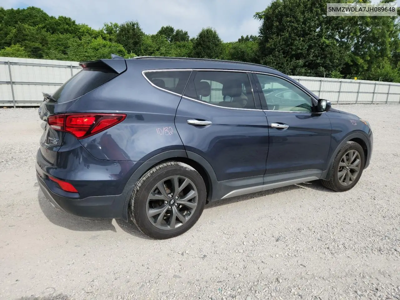 2018 Hyundai Santa Fe Sport VIN: 5NMZWDLA7JH089648 Lot: 62087235