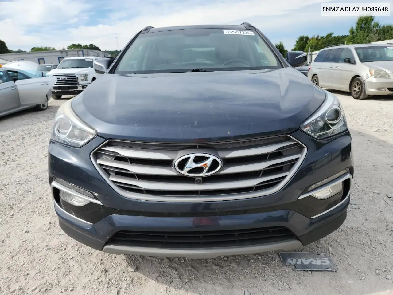 2018 Hyundai Santa Fe Sport VIN: 5NMZWDLA7JH089648 Lot: 62087235