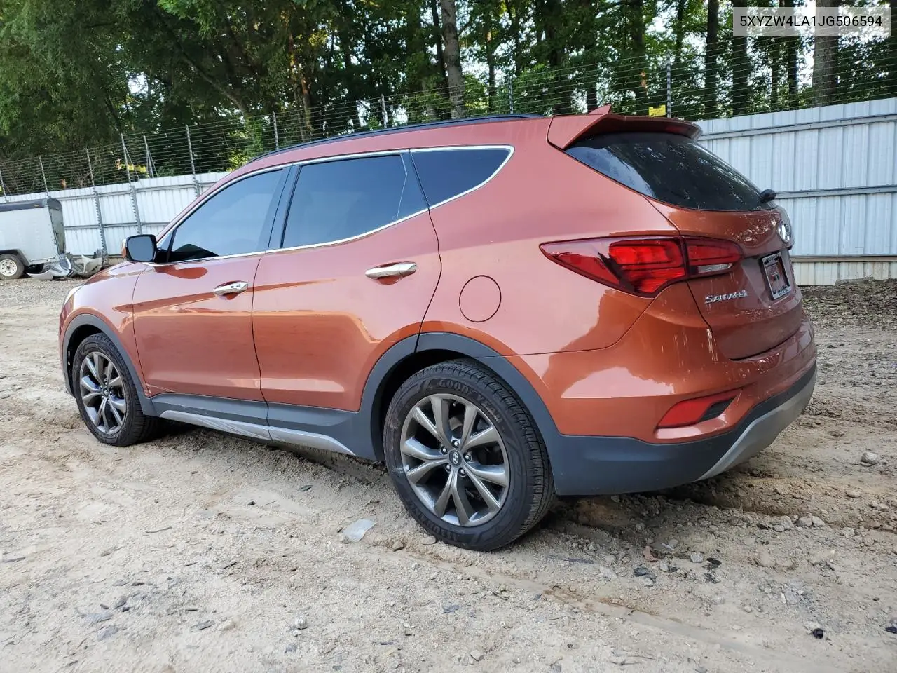 2018 Hyundai Santa Fe Sport VIN: 5XYZW4LA1JG506594 Lot: 62224705