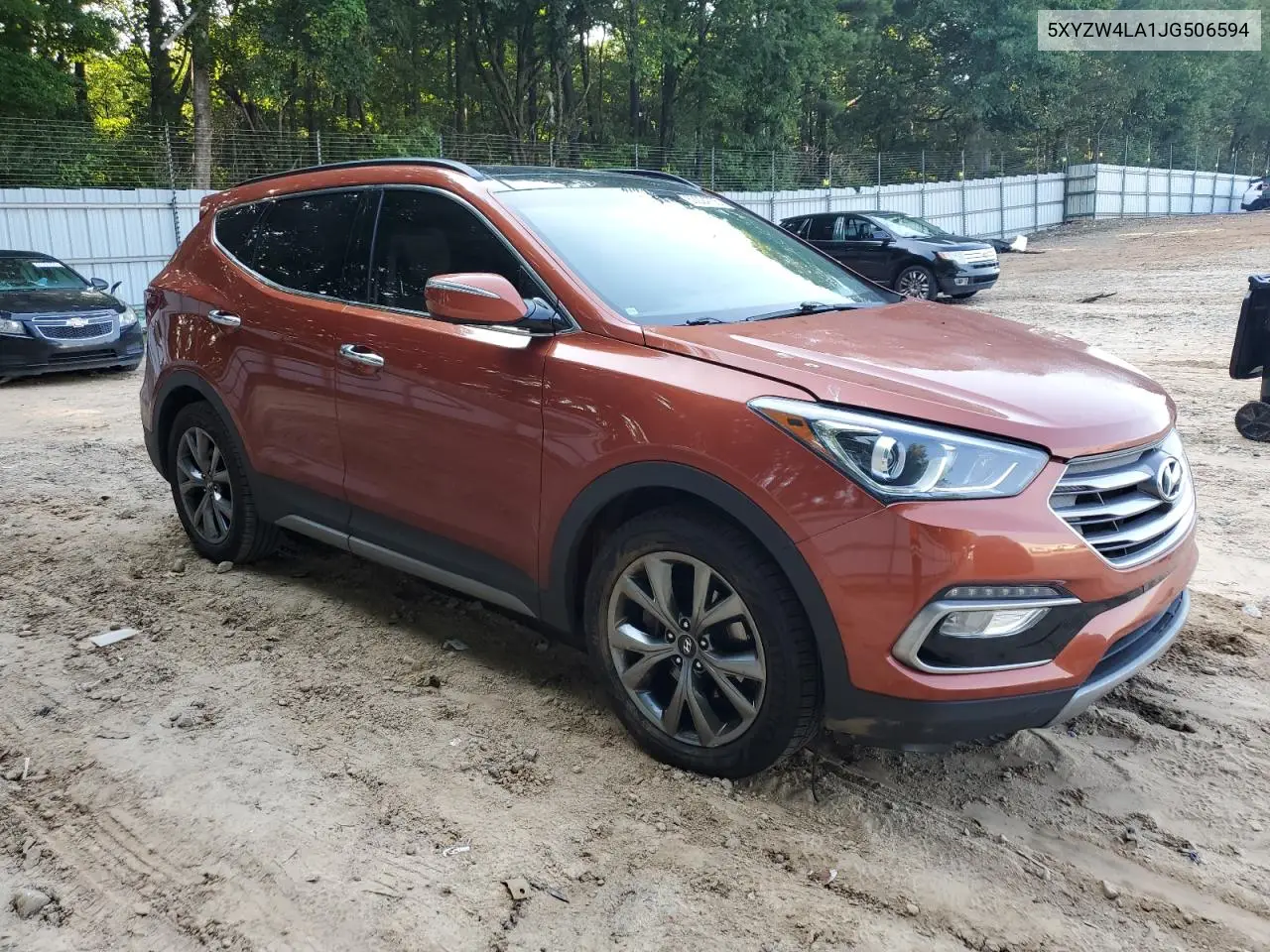 2018 Hyundai Santa Fe Sport VIN: 5XYZW4LA1JG506594 Lot: 62224705