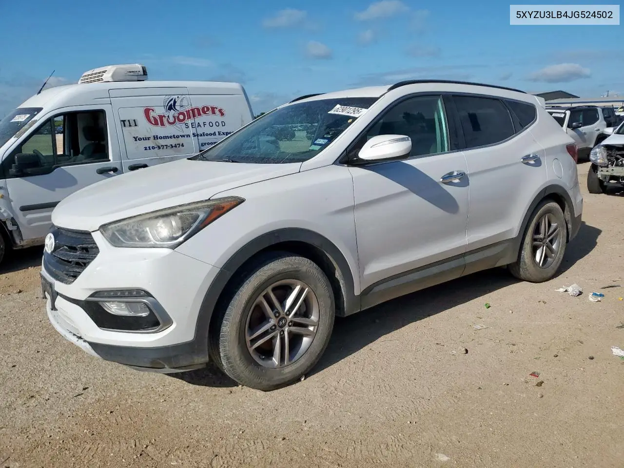2018 Hyundai Santa Fe Sport VIN: 5XYZU3LB4JG524502 Lot: 62901295