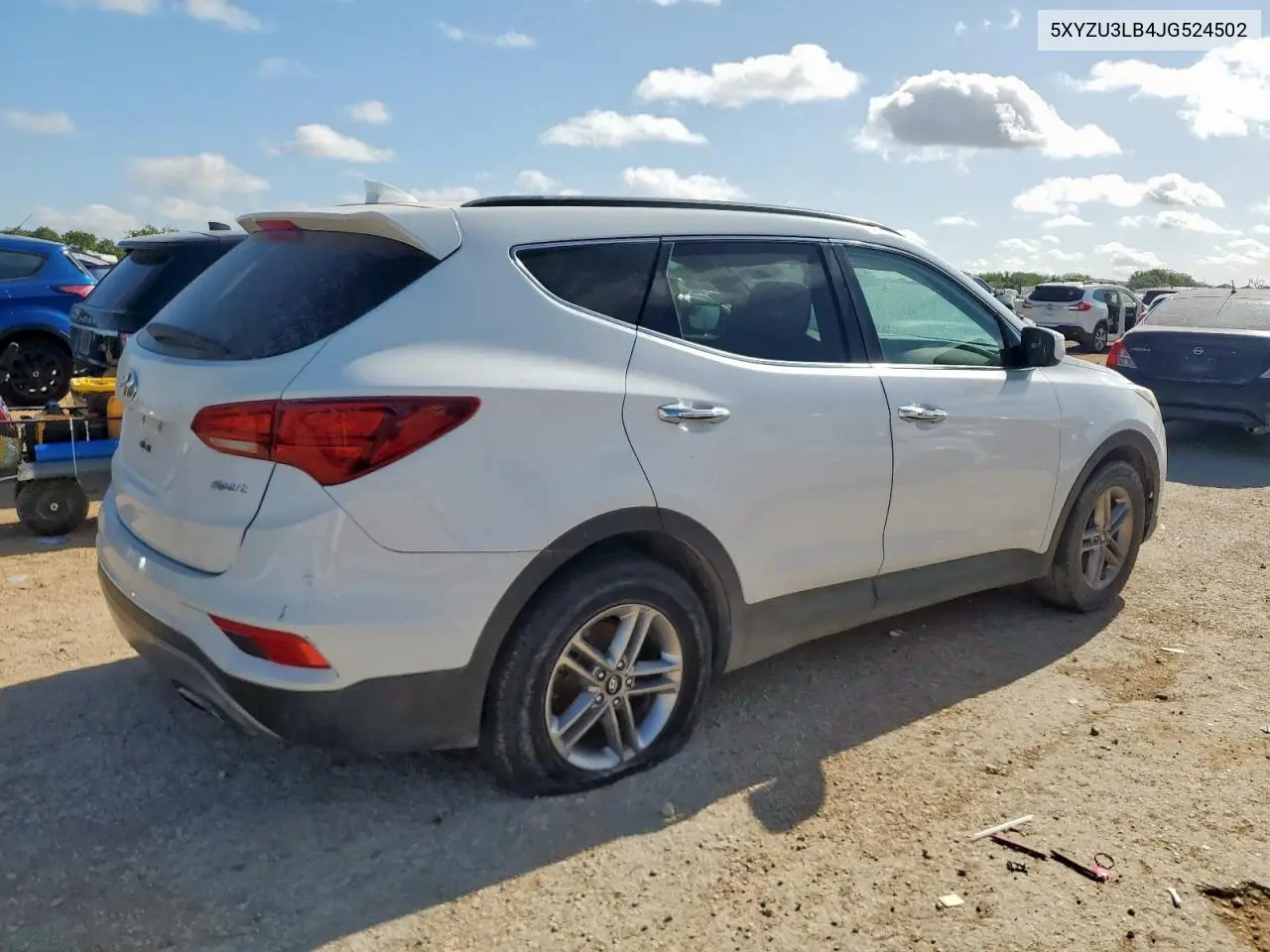 2018 Hyundai Santa Fe Sport VIN: 5XYZU3LB4JG524502 Lot: 62901295