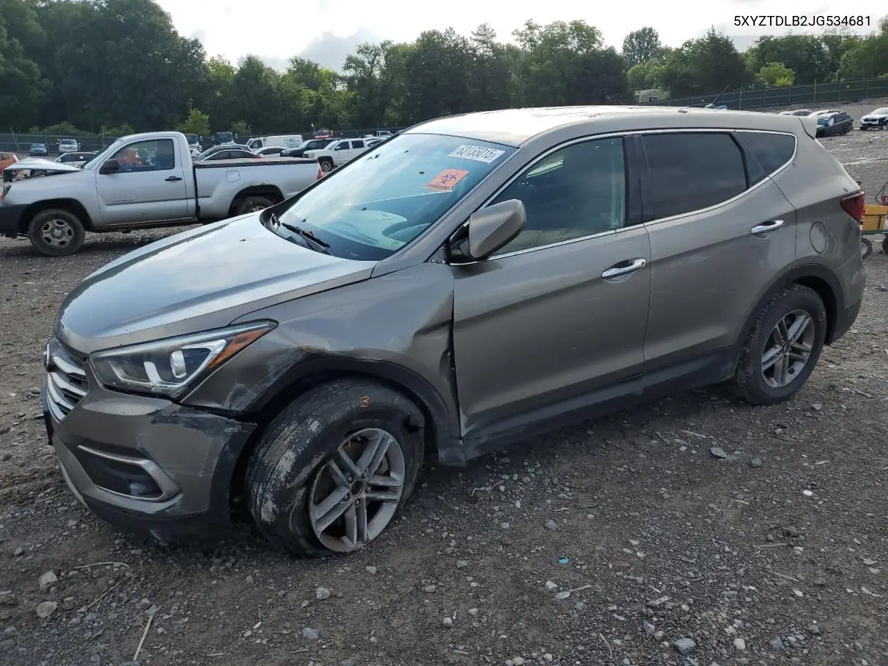 2018 Hyundai Santa Fe Sport VIN: 5XYZTDLB2JG534681 Lot: 63155015