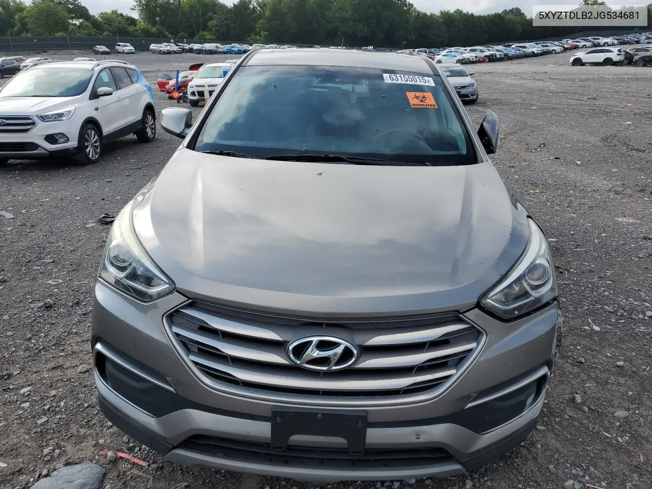 2018 Hyundai Santa Fe Sport VIN: 5XYZTDLB2JG534681 Lot: 63155015