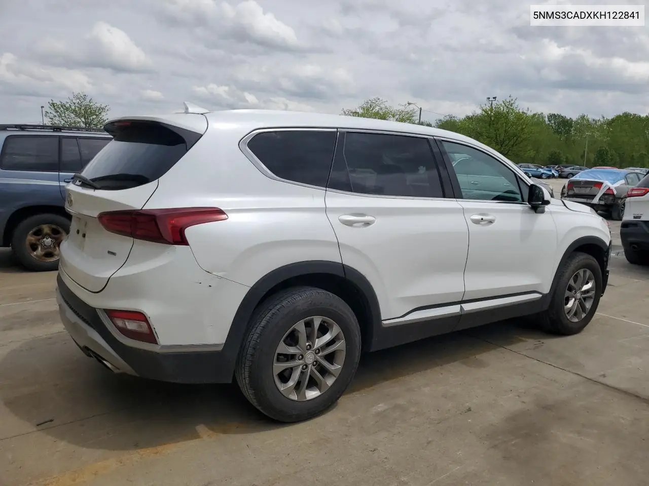 2019 Hyundai Santa Fe Sel VIN: 5NMS3CADXKH122841 Lot: 53617865