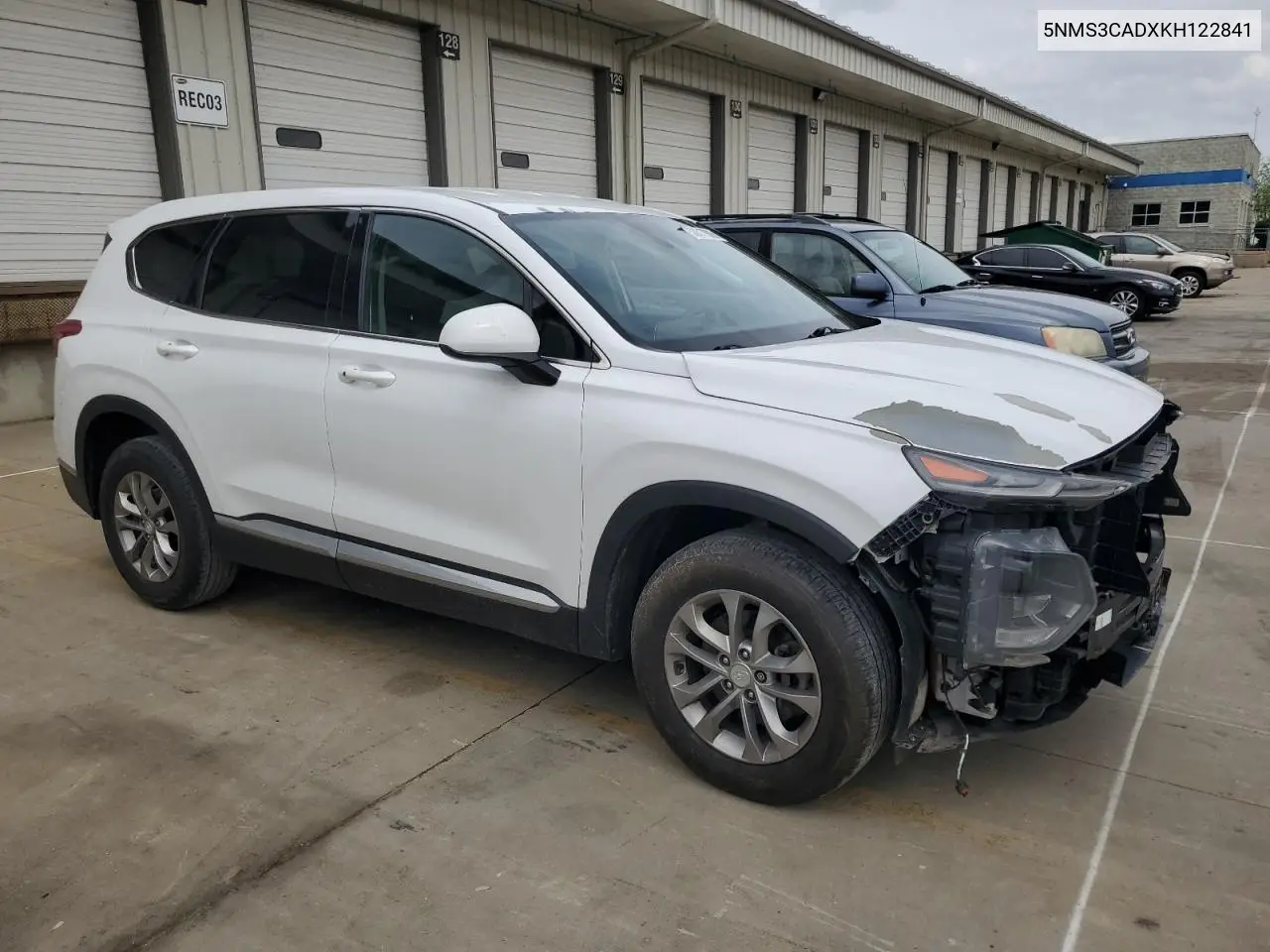 2019 Hyundai Santa Fe Sel VIN: 5NMS3CADXKH122841 Lot: 53617865