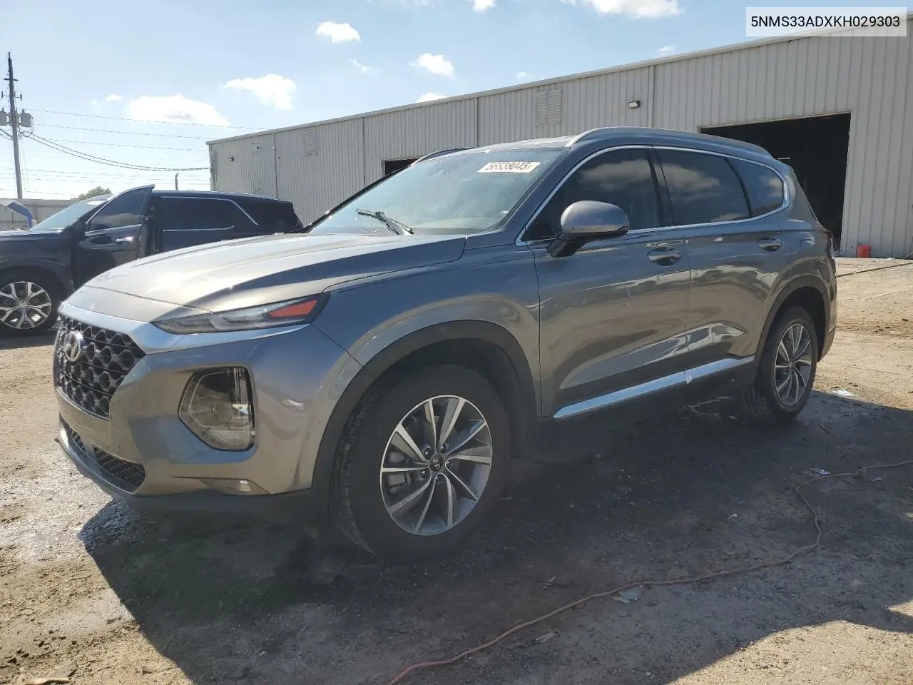2019 Hyundai Santa Fe Sel VIN: 5NMS33ADXKH029303 Lot: 56558045