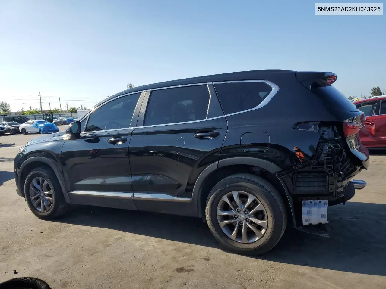 2019 Hyundai Santa Fe Se VIN: 5NMS23AD2KH043926 Lot: 56939305