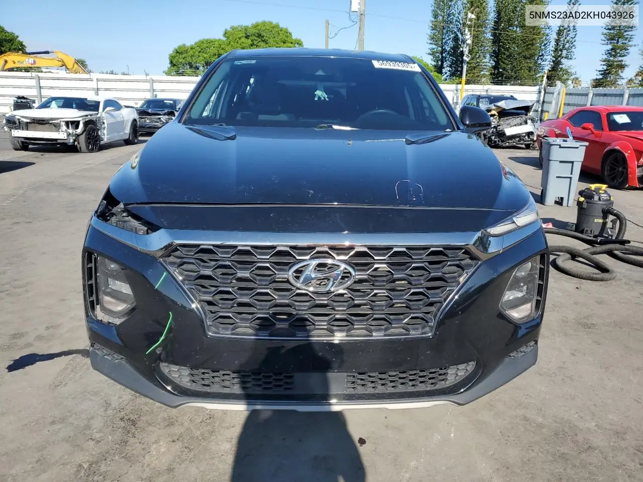 2019 Hyundai Santa Fe Se VIN: 5NMS23AD2KH043926 Lot: 56939305