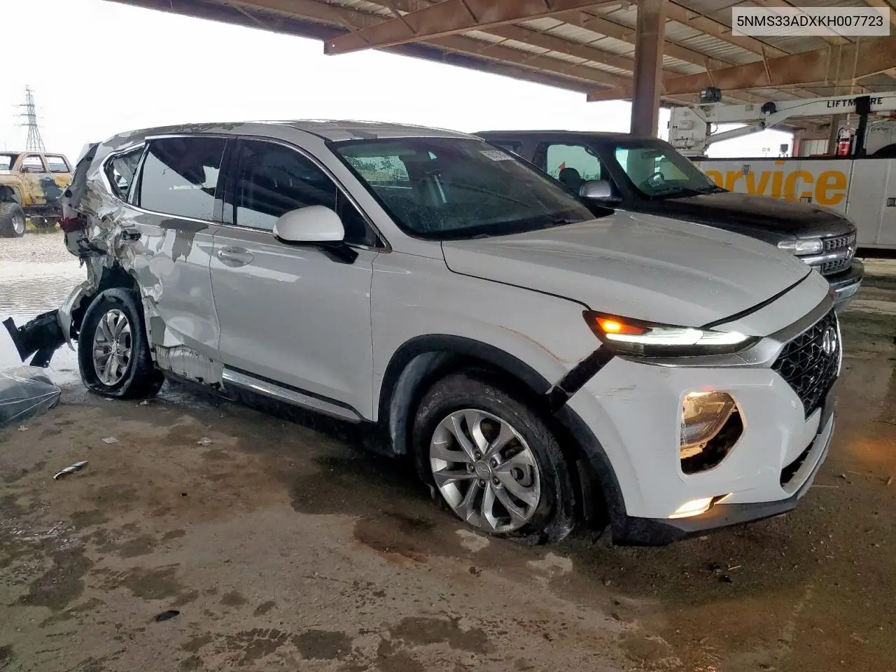 2019 Hyundai Santa Fe Sel VIN: 5NMS33ADXKH007723 Lot: 60727645