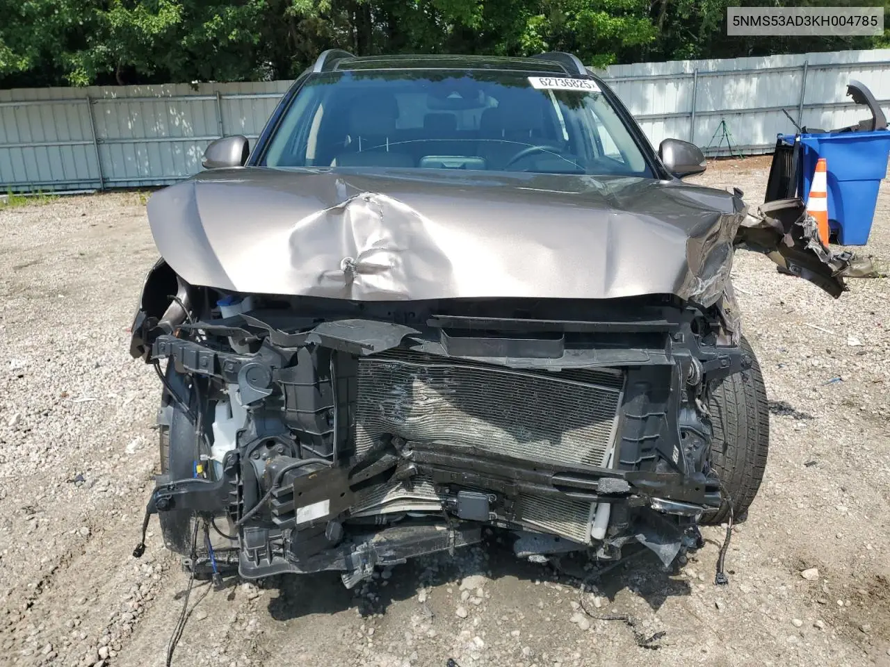 2019 Hyundai Santa Fe Limited VIN: 5NMS53AD3KH004785 Lot: 62736825