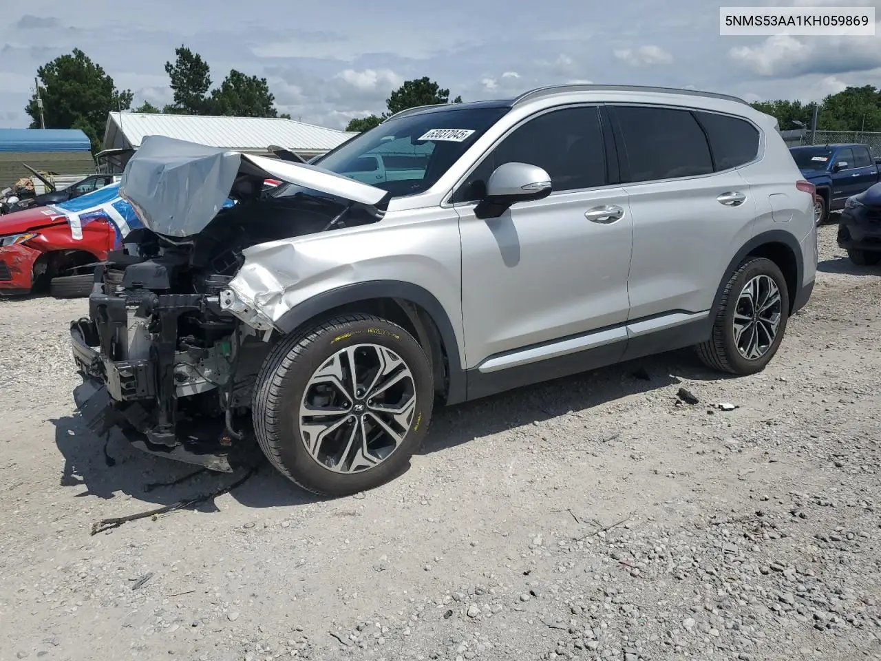 2019 Hyundai Santa Fe Limited VIN: 5NMS53AA1KH059869 Lot: 63037045