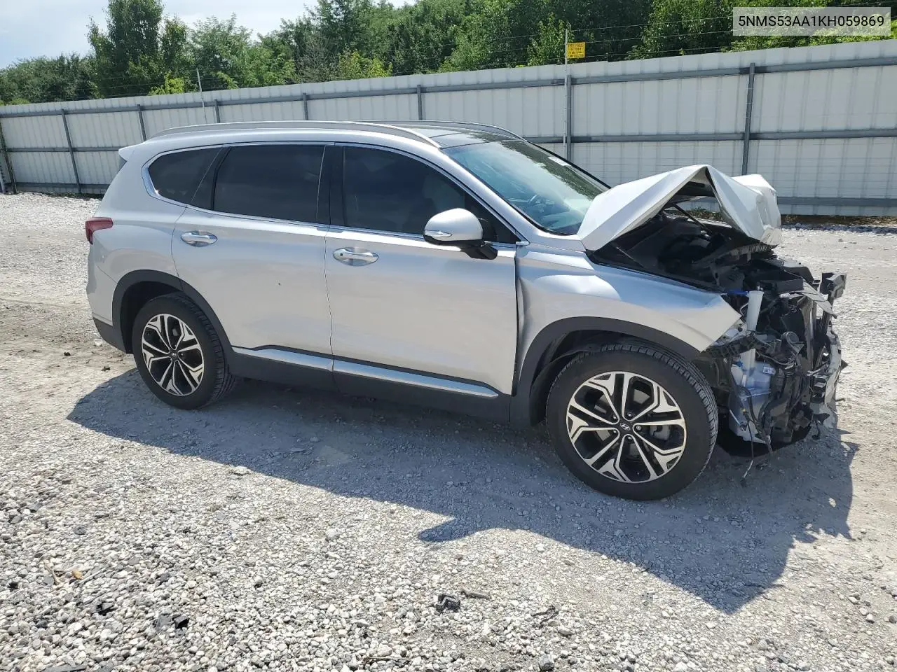 2019 Hyundai Santa Fe Limited VIN: 5NMS53AA1KH059869 Lot: 63037045