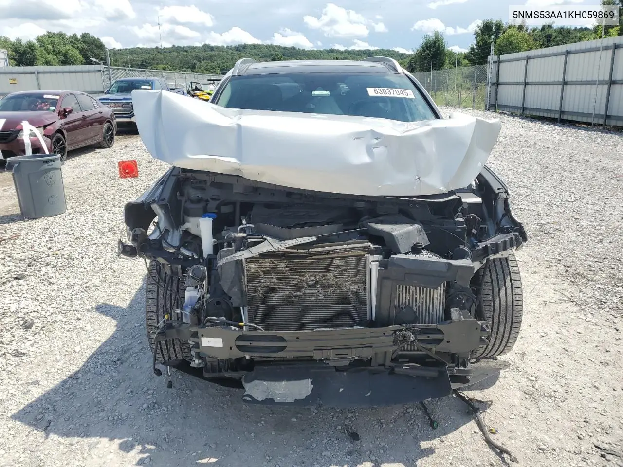2019 Hyundai Santa Fe Limited VIN: 5NMS53AA1KH059869 Lot: 63037045