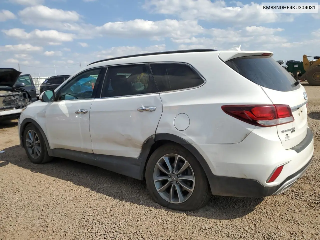 2019 Hyundai Santa Fe Xl Se VIN: KM8SNDHF4KU304031 Lot: 63143175