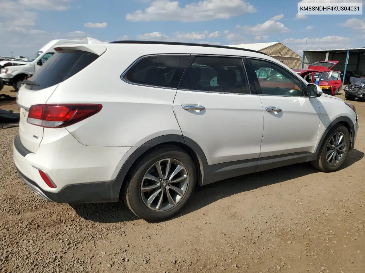 2019 Hyundai Santa Fe Xl Se VIN: KM8SNDHF4KU304031 Lot: 63143175