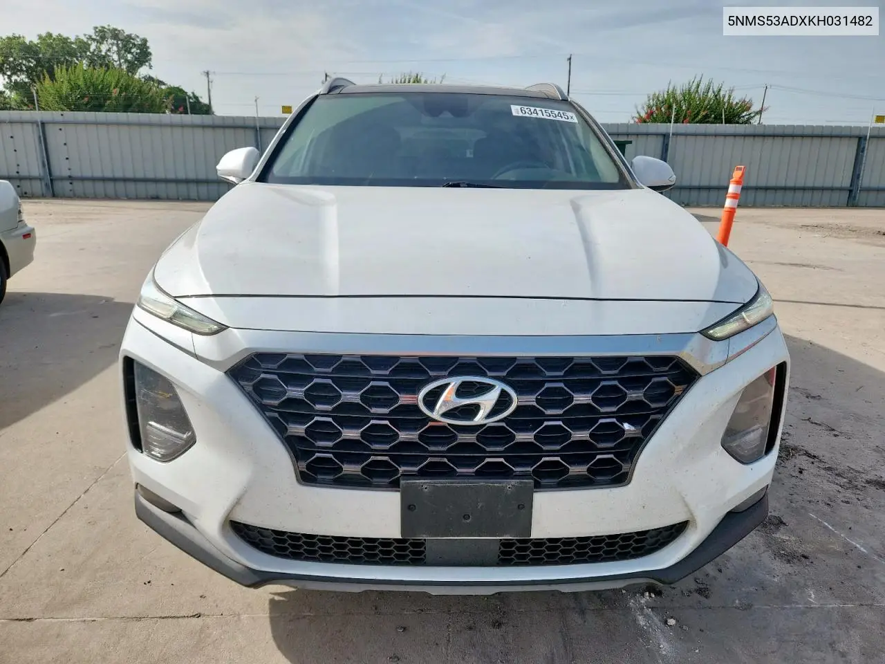 2019 Hyundai Santa Fe Limited VIN: 5NMS53ADXKH031482 Lot: 63415545