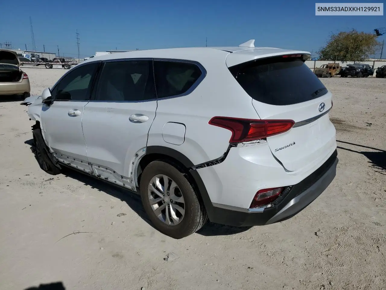 2019 Hyundai Santa Fe Sel VIN: 5NMS33ADXKH129921 Lot: 75740353