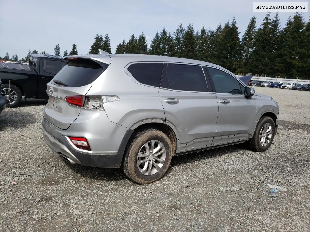 2020 Hyundai Santa Fe Sel VIN: 5NMS33AD1LH223493 Lot: 51348535