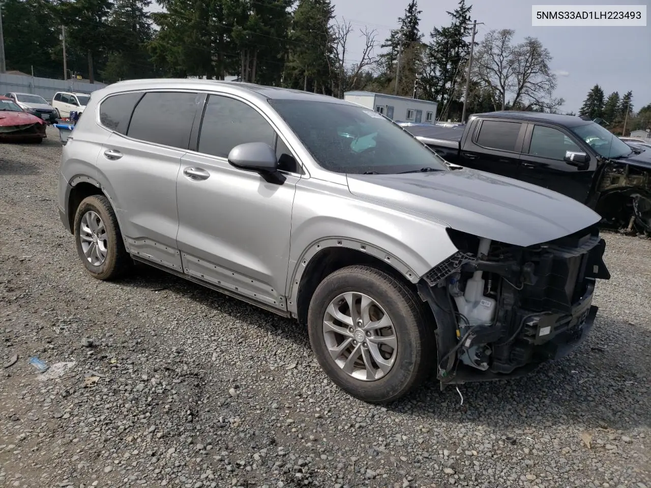 2020 Hyundai Santa Fe Sel VIN: 5NMS33AD1LH223493 Lot: 51348535