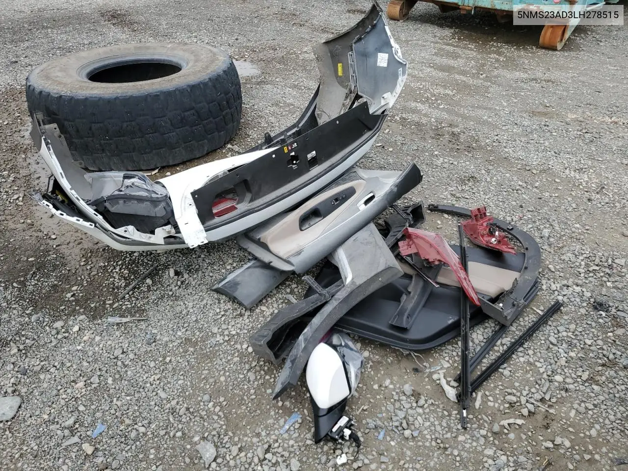 2020 Hyundai Santa Fe Se VIN: 5NMS23AD3LH278515 Lot: 52537445