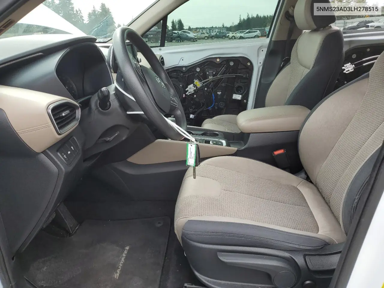 2020 Hyundai Santa Fe Se VIN: 5NMS23AD3LH278515 Lot: 52537445