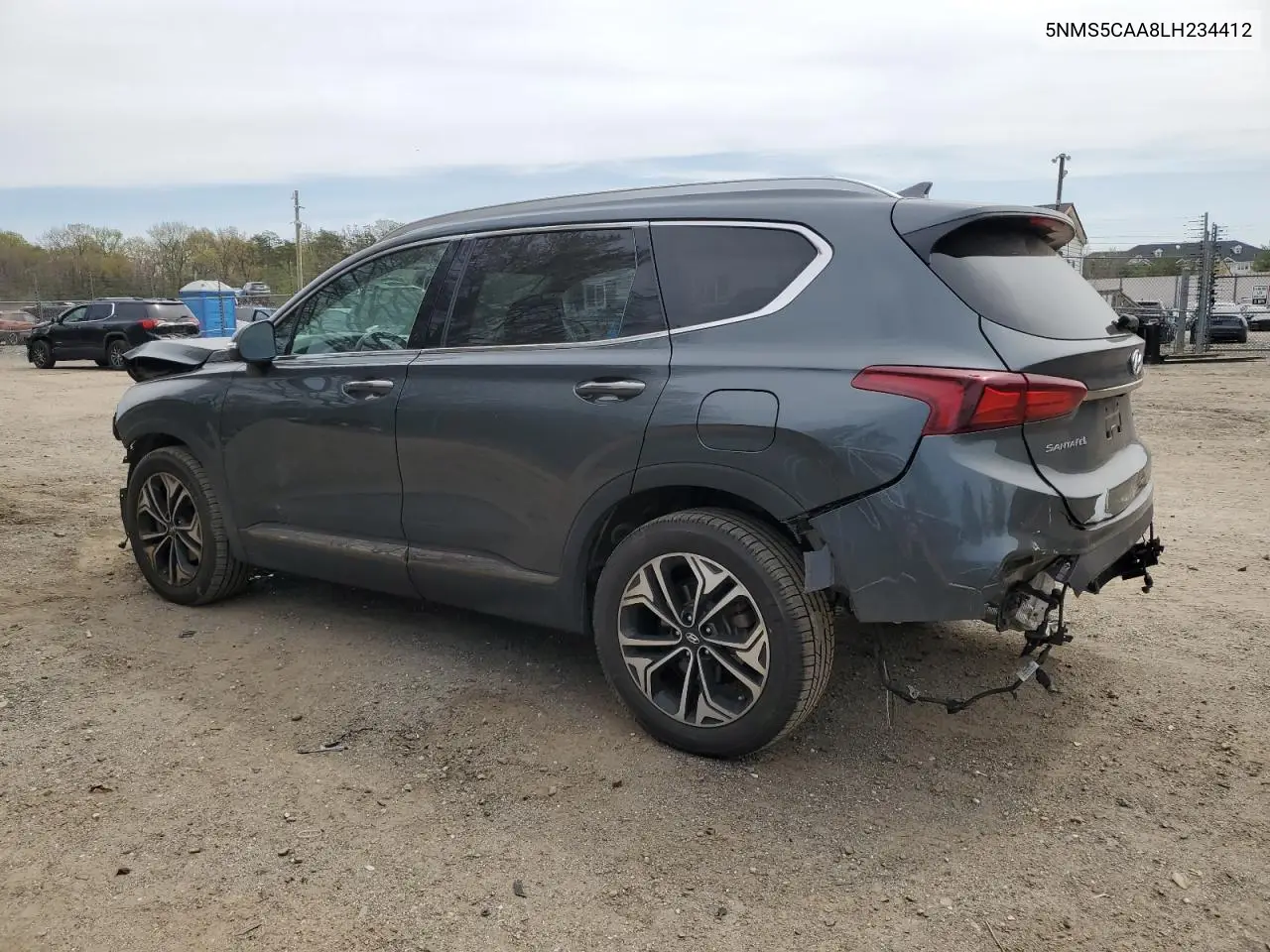 2020 Hyundai Santa Fe Limited VIN: 5NMS5CAA8LH234412 Lot: 53755275
