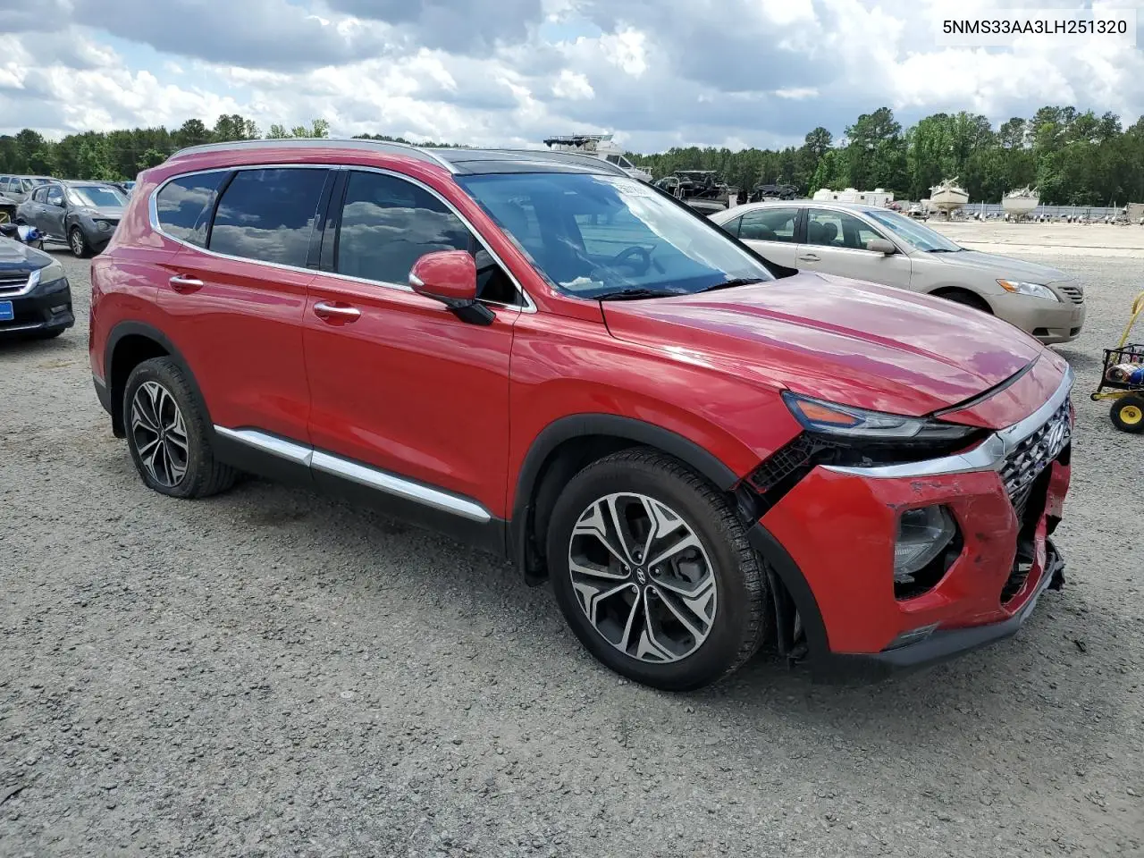 2020 Hyundai Santa Fe Sel VIN: 5NMS33AA3LH251320 Lot: 56718035