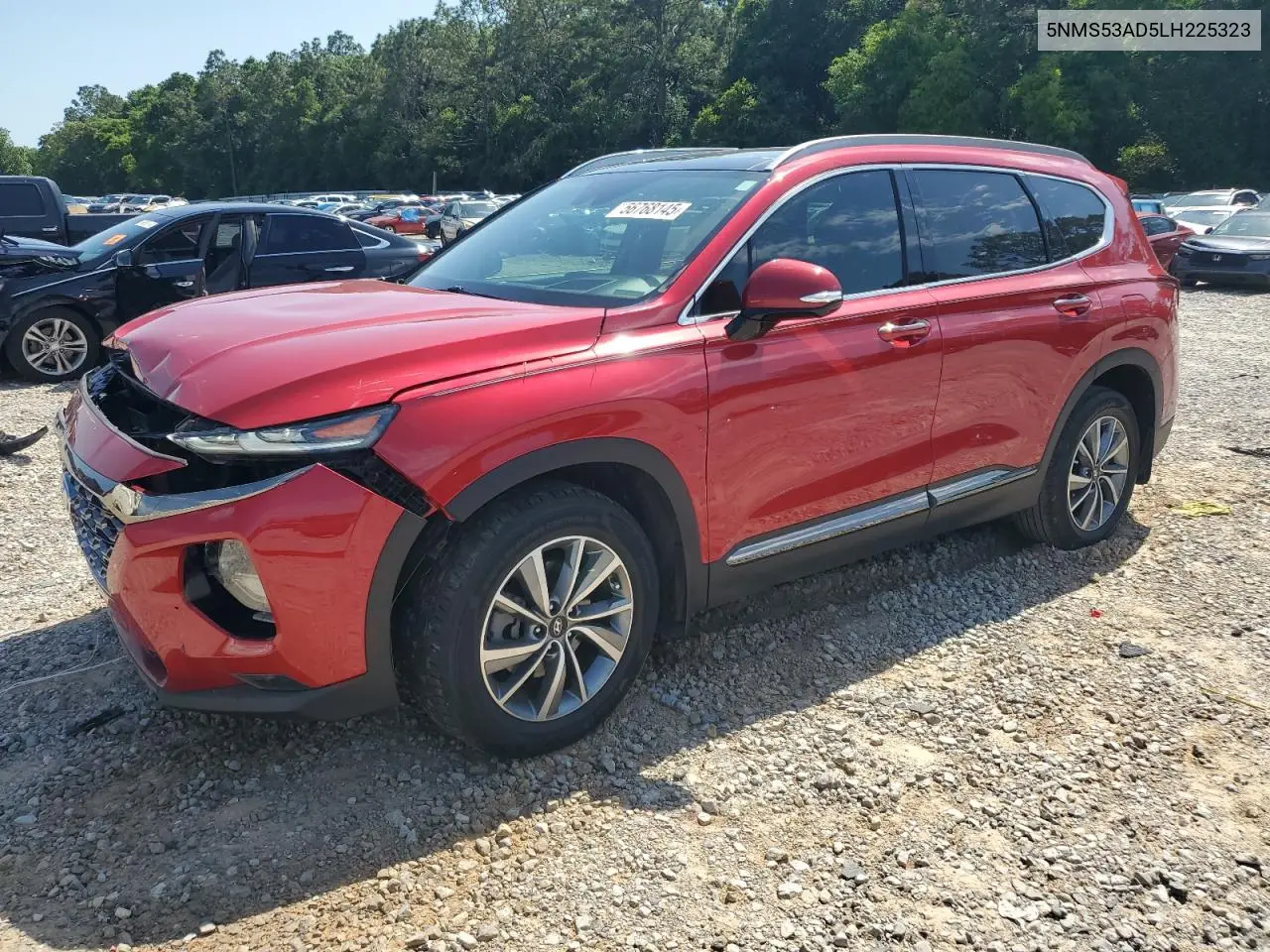 2020 Hyundai Santa Fe Limited VIN: 5NMS53AD5LH225323 Lot: 56768145