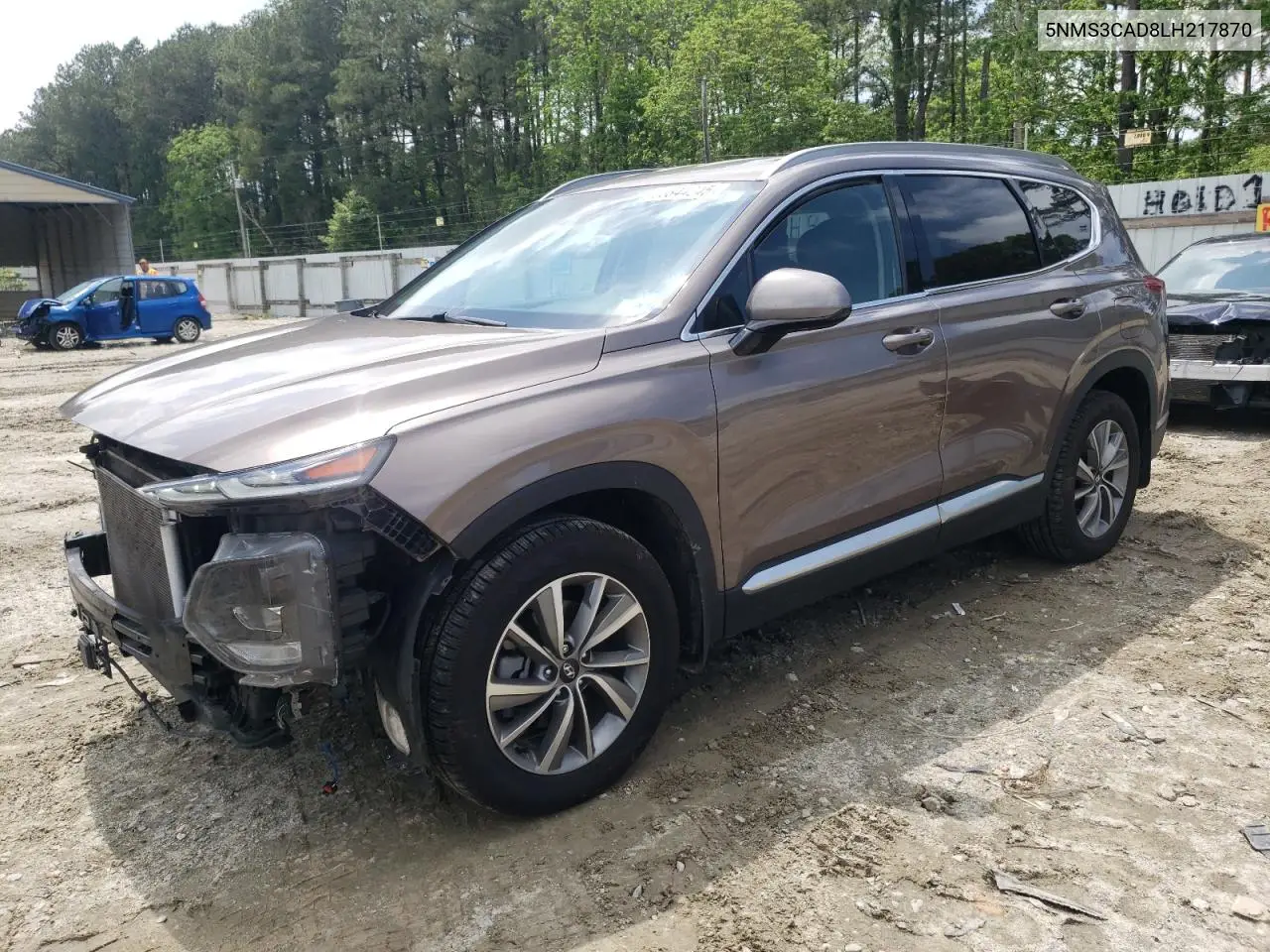 2020 Hyundai Santa Fe Sel VIN: 5NMS3CAD8LH217870 Lot: 56844245
