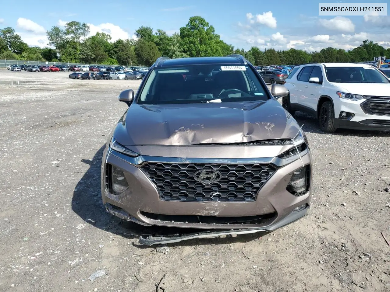 2020 Hyundai Santa Fe Limited VIN: 5NMS5CADXLH241551 Lot: 56911595