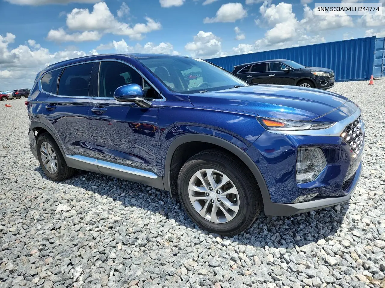 2020 Hyundai Santa Fe Sel VIN: 5NMS33AD4LH244774 Lot: 60312185