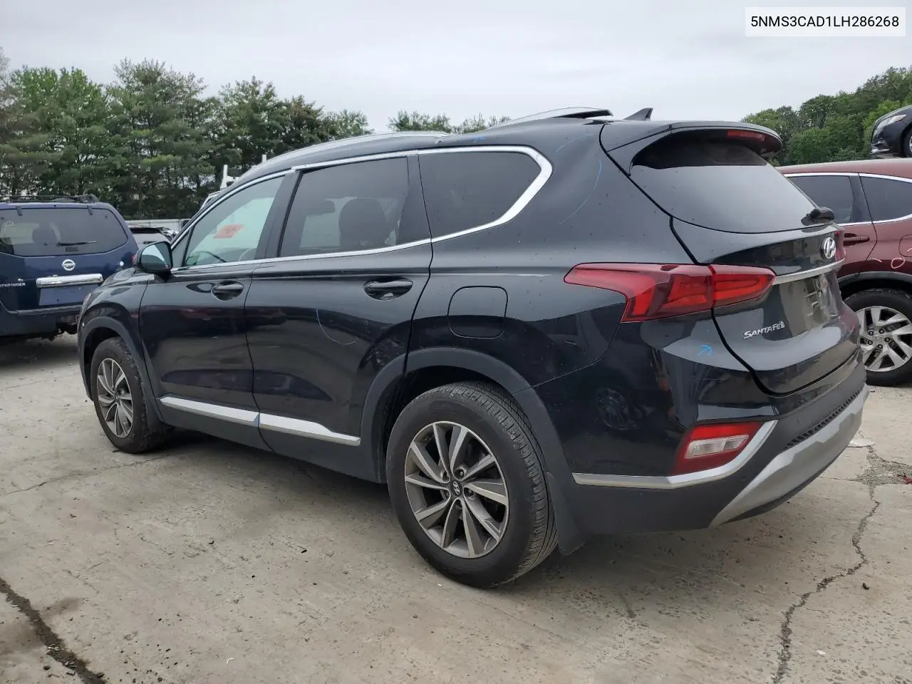 2020 Hyundai Santa Fe Sel VIN: 5NMS3CAD1LH286268 Lot: 62595025