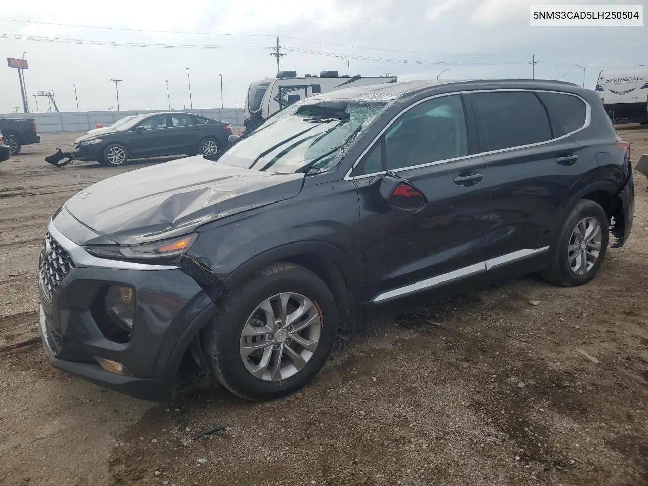 2020 Hyundai Santa Fe Sel VIN: 5NMS3CAD5LH250504 Lot: 62606415