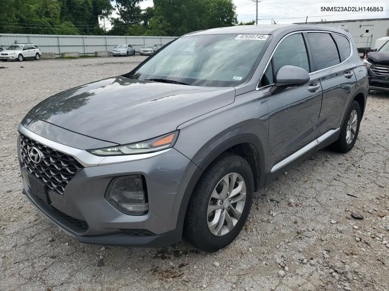 2020 Hyundai Santa Fe Se VIN: 5NMS23AD2LH146863 Lot: 62695745