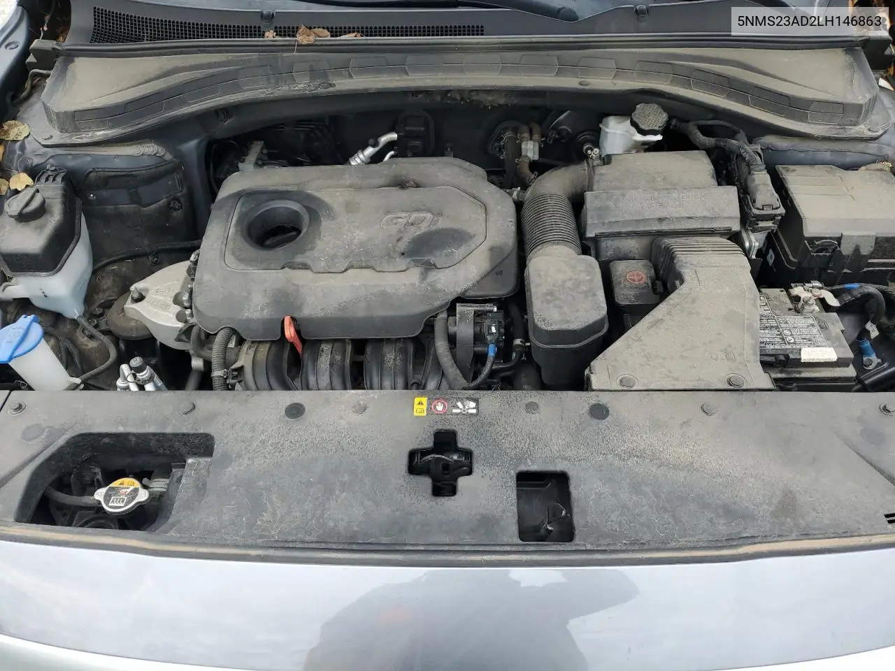 2020 Hyundai Santa Fe Se VIN: 5NMS23AD2LH146863 Lot: 62695745