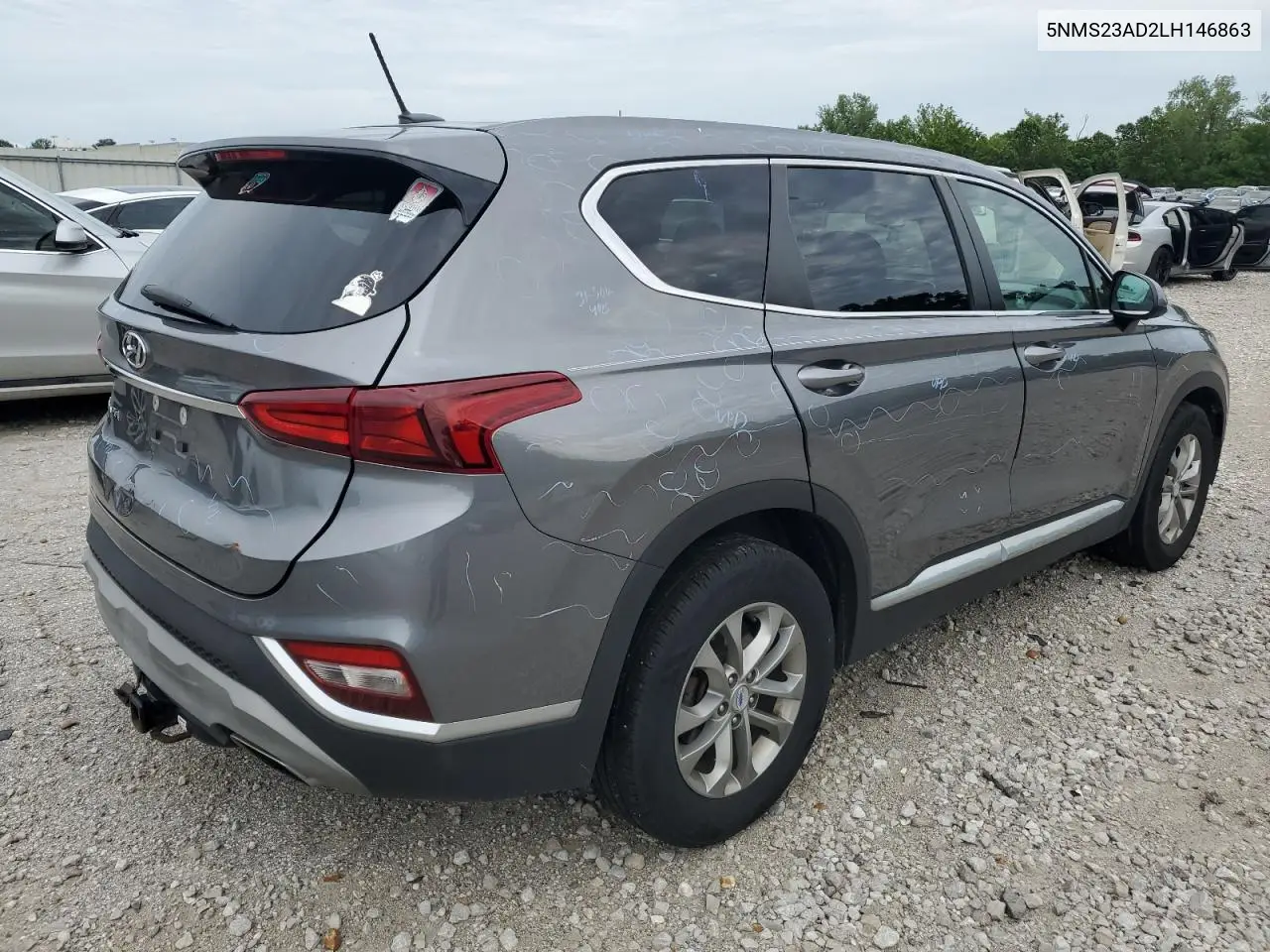 2020 Hyundai Santa Fe Se VIN: 5NMS23AD2LH146863 Lot: 62695745