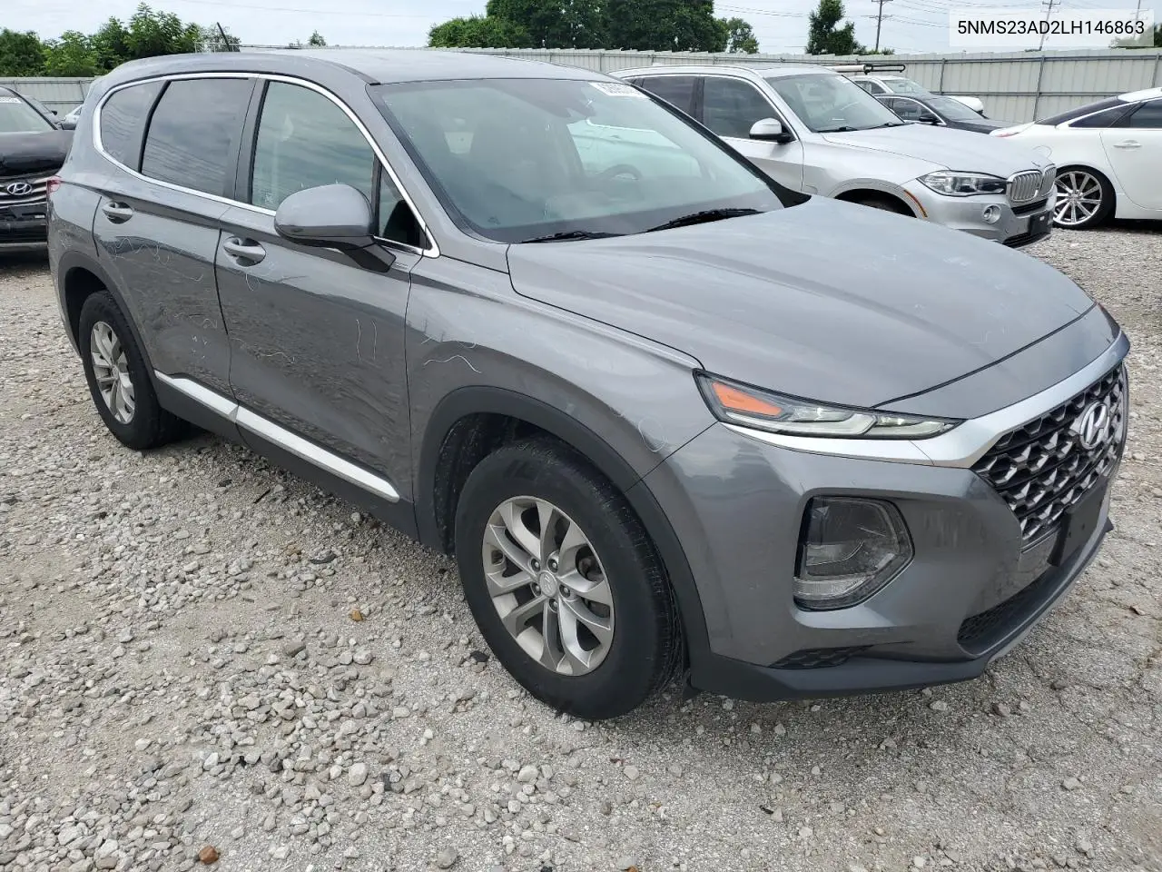 2020 Hyundai Santa Fe Se VIN: 5NMS23AD2LH146863 Lot: 62695745