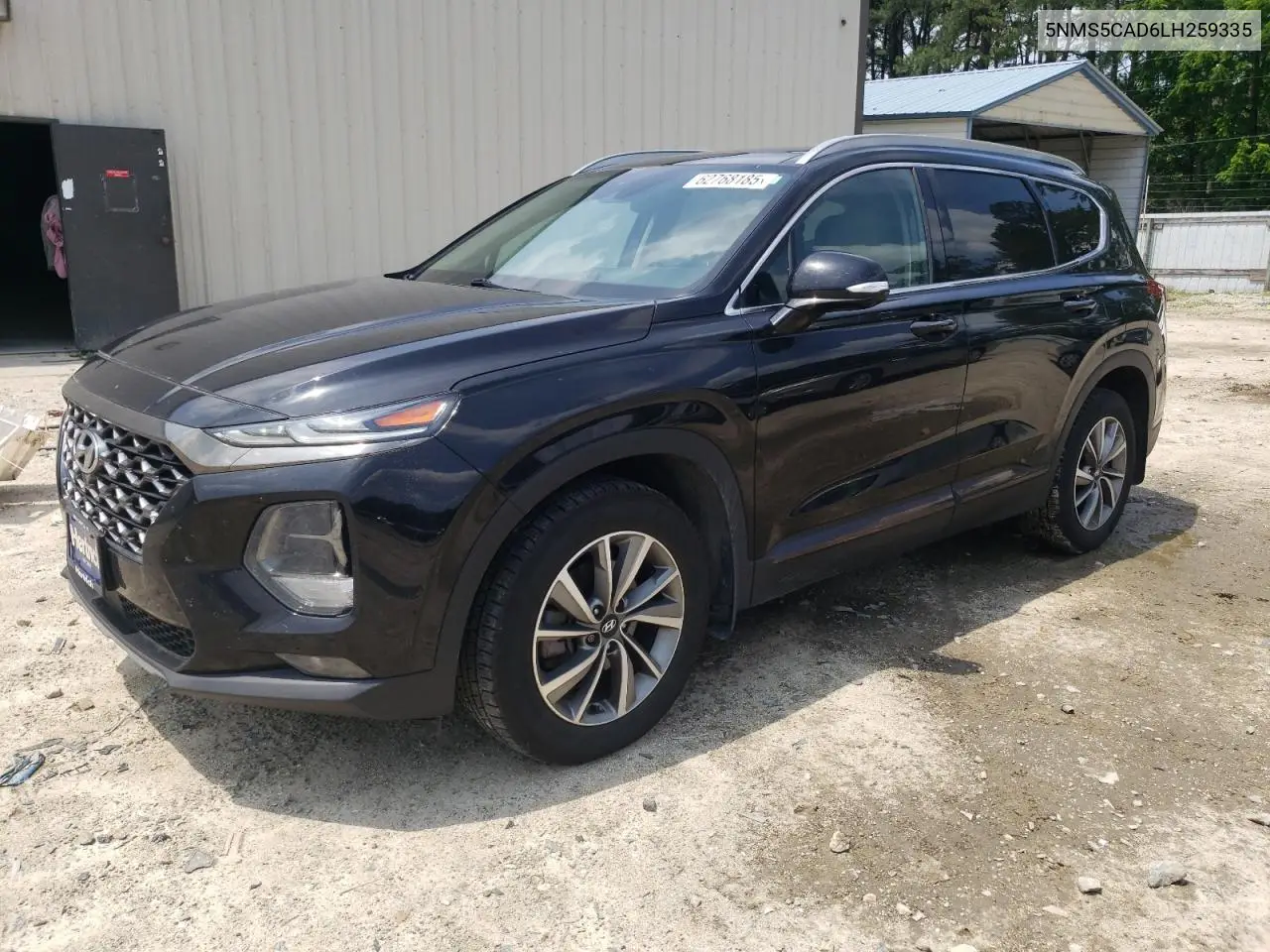 2020 Hyundai Santa Fe Limited VIN: 5NMS5CAD6LH259335 Lot: 62768185