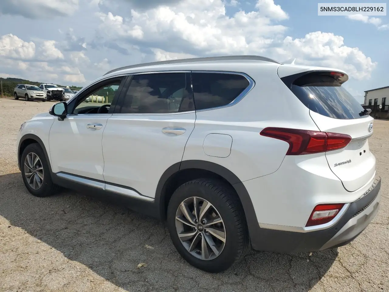2020 Hyundai Santa Fe Sel VIN: 5NMS3CAD8LH229162 Lot: 62865695