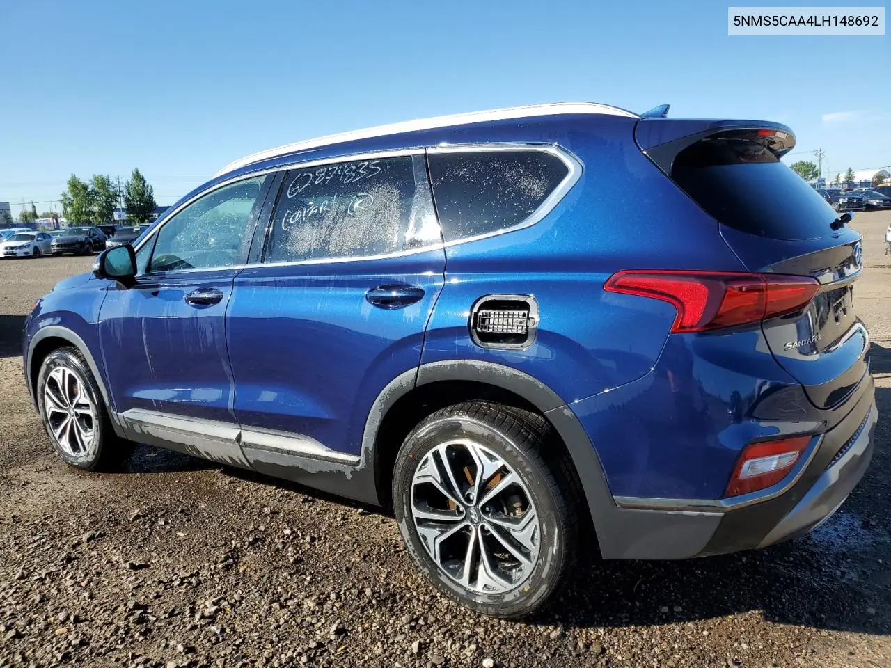 2020 Hyundai Santa Fe Limited VIN: 5NMS5CAA4LH148692 Lot: 62874835
