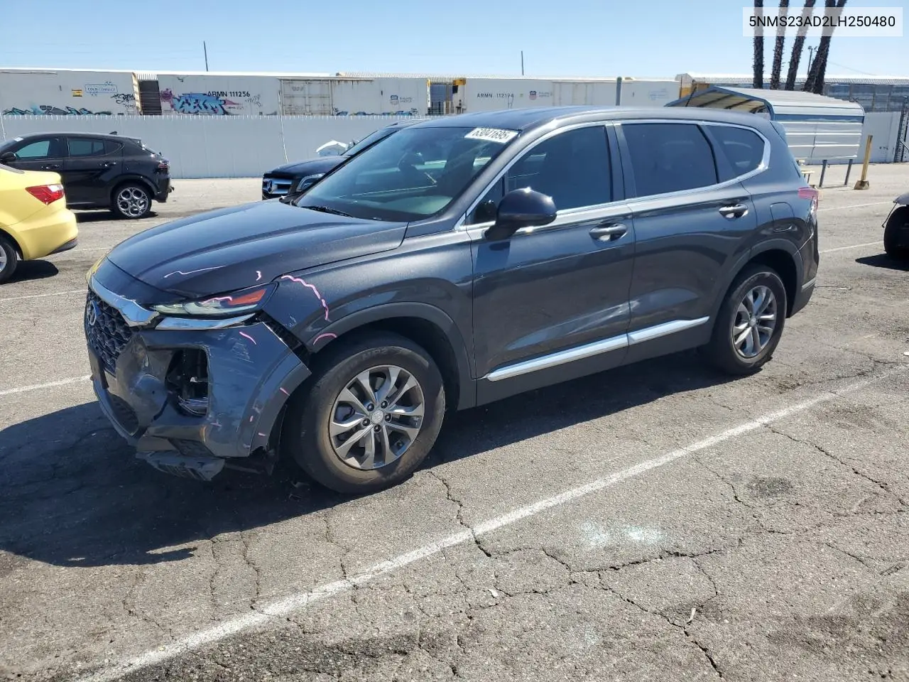 2020 Hyundai Santa Fe Se VIN: 5NMS23AD2LH250480 Lot: 63041695
