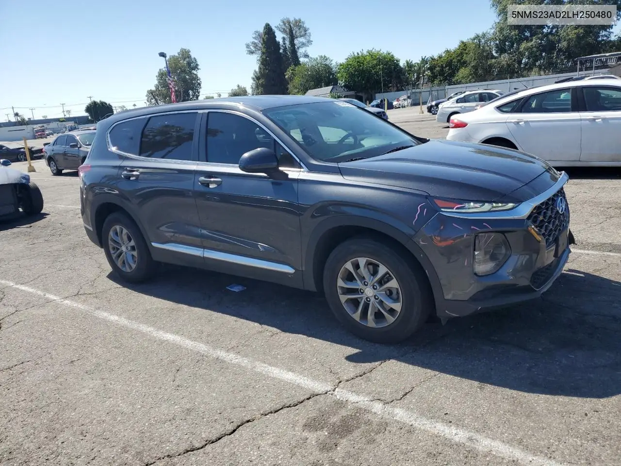 2020 Hyundai Santa Fe Se VIN: 5NMS23AD2LH250480 Lot: 63041695