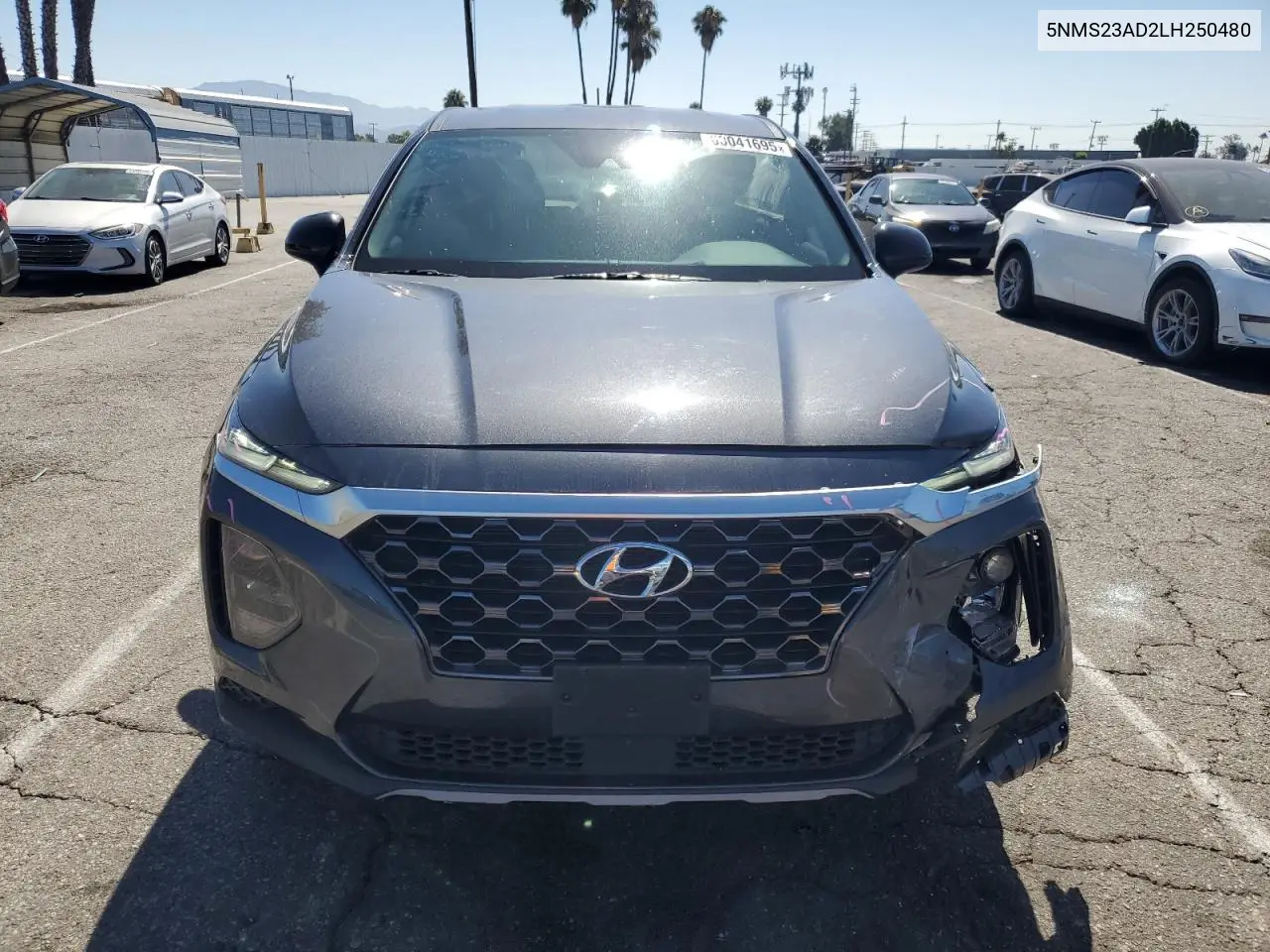 2020 Hyundai Santa Fe Se VIN: 5NMS23AD2LH250480 Lot: 63041695